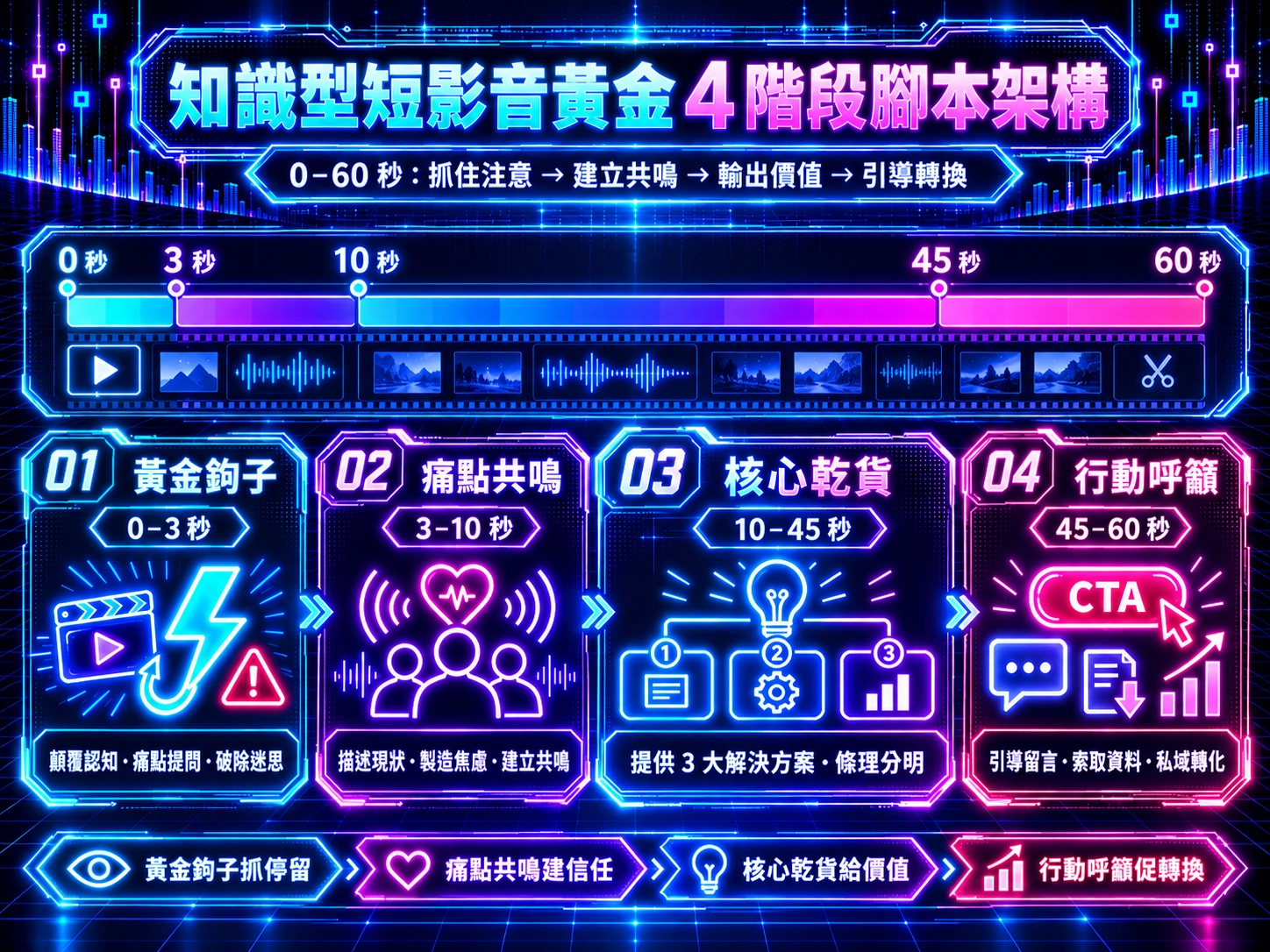 0–60秒短影音黃金四階段