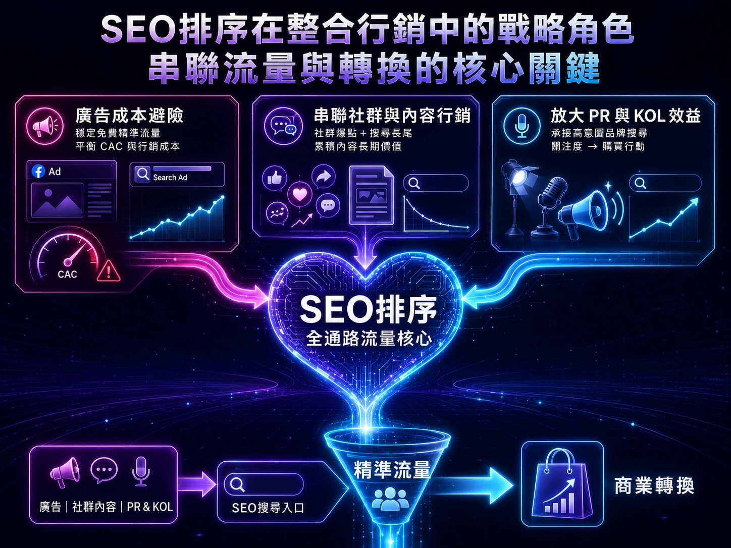 SEO排序整合轉換核心
