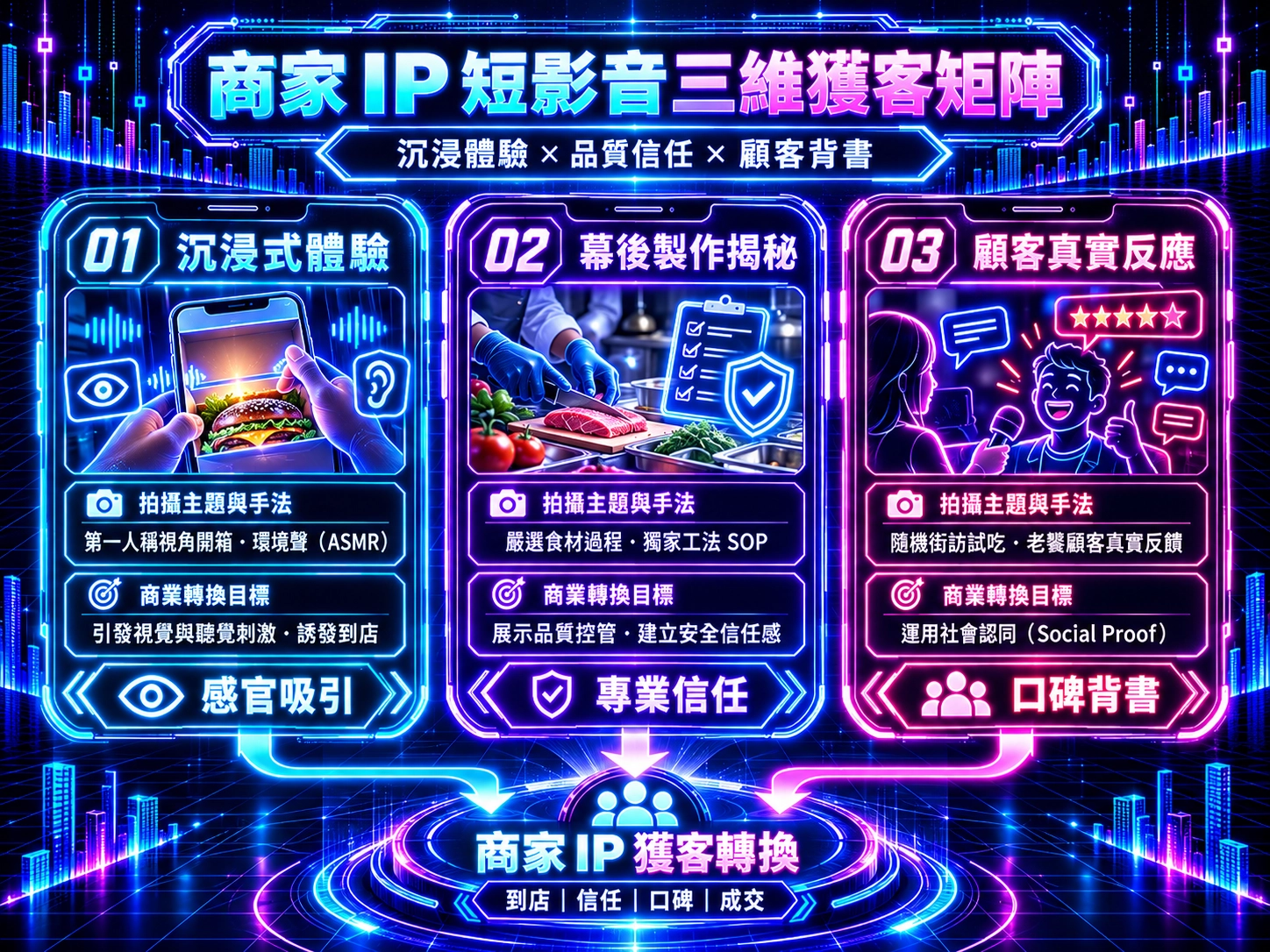 商家 IP 三維獲客矩陣